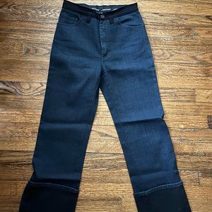 rare !!!! lanvin acne collab high waist flare 27 luxury jeans!!!!!
